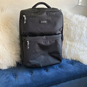 Vera Bradley Black Rolling Suitcase Travel Luggage 24”